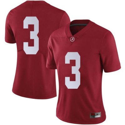 Women's Alabama Crimson Tide #3 Xavier Williams Crimson Limited NCAA College Football Jersey 2403OWSD2